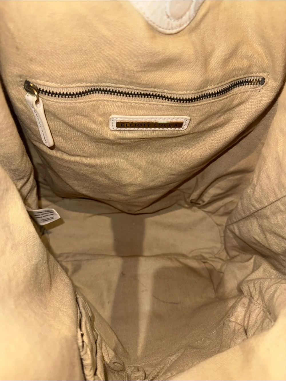 Elliott Lucca Woven Leather Hobo Bag Double Shoulder Handbag